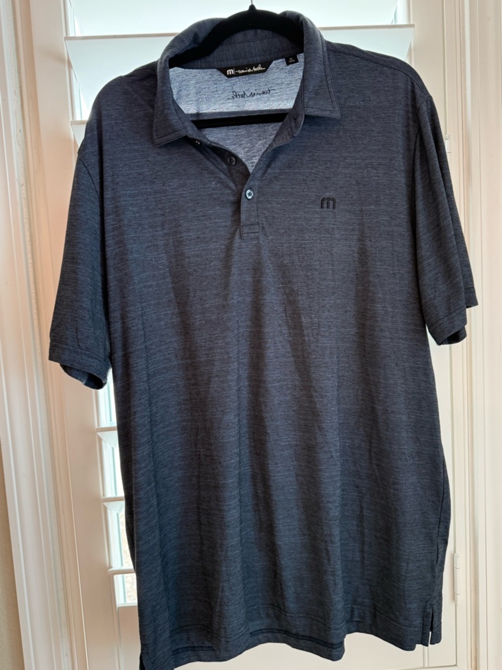 Travis Mathew Charcoal Gray Short-Sleeve Polo